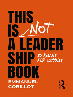 cover image of This Is Not a Leadership Book
